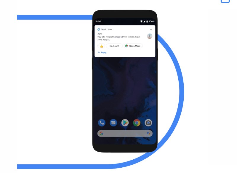 Smart Replies feature in Android 10 Android 10