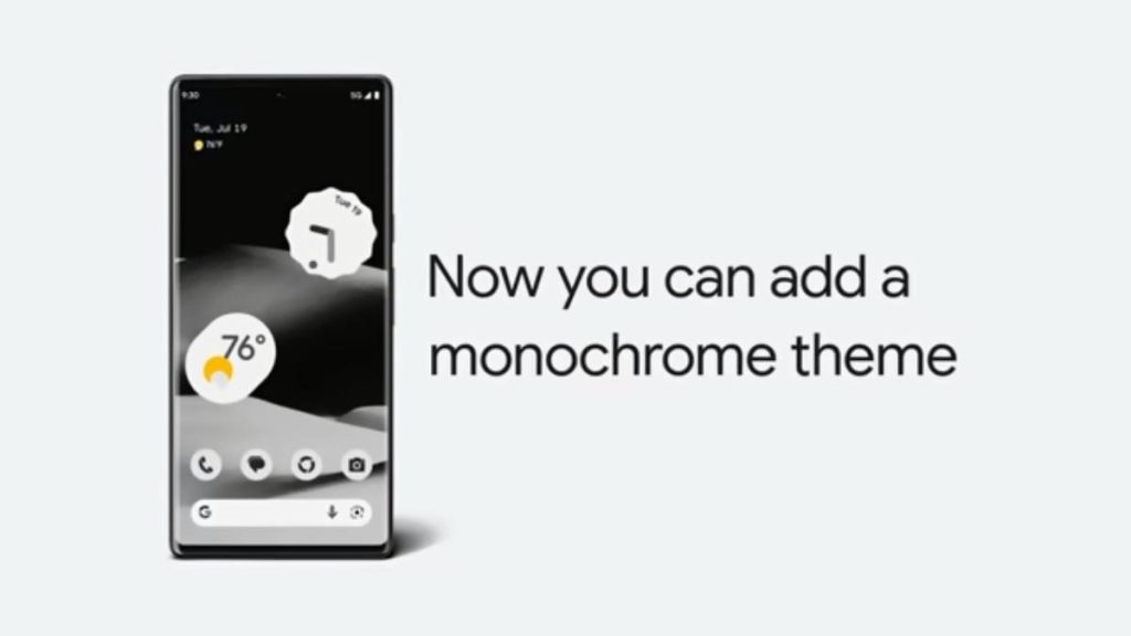 Support monochrome theme Android 14 