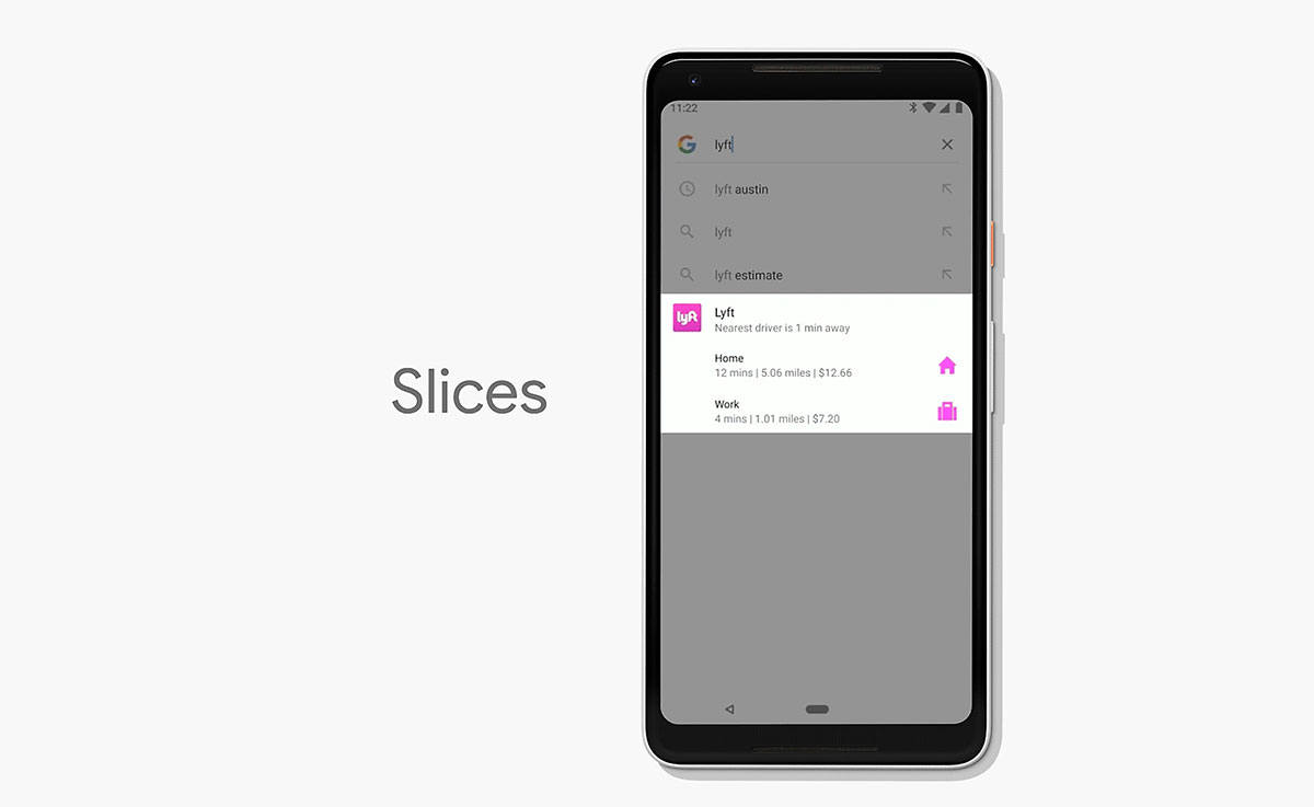 Slices feature in Android 9.0 android P