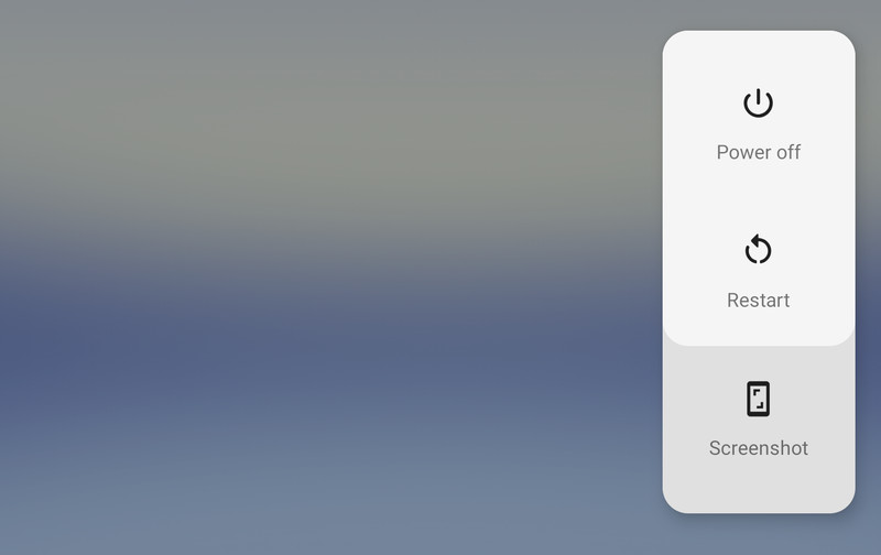 The ability to take a screenshot from the power menu in Android 9 Pie