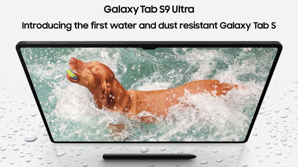 Support Samsung Galaxy Tab S9 water resistance