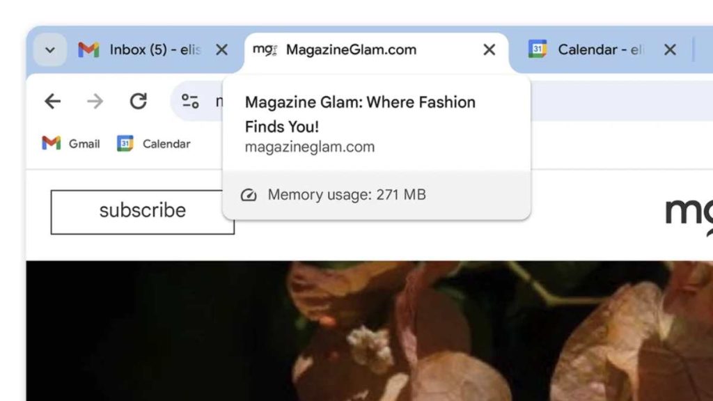 Memory Saver mode in Chrome